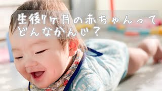 【生後7ヶ月】赤ちゃんってどんなかんじ？できるようになったこと紹介　7month baby