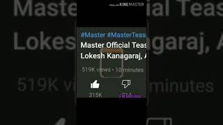 20 Sec Video|| Thalapathy Vijay ||3 million likes master teaser||