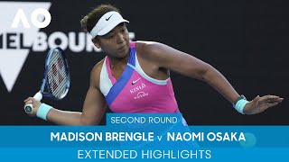 Madison Brengle v Naomi Osaka Extended Highlights (2R) | Australian Open 2022