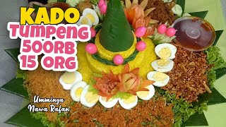 Cara Menghias Tumpeng porsi 15 orang makan Rp. 500rb,- | Umminya Nawa Rafan