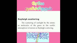 Rayleigh Scattering/ரேலே ஒளிச்சிதறல் என்றால் என்ன?/Class -X/Optics