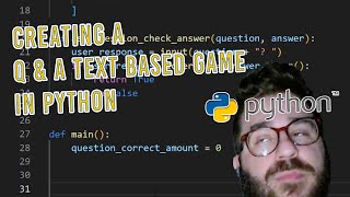 Creating a Text Based Question Game with Python
