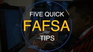FIVE IMPORTANT tips to understanding #FAFSA!