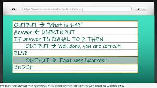 Selection In pseudocode