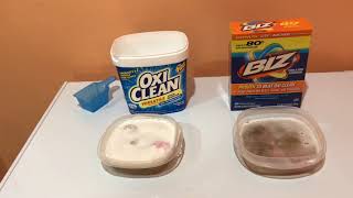 Oxi Clean vs Biz