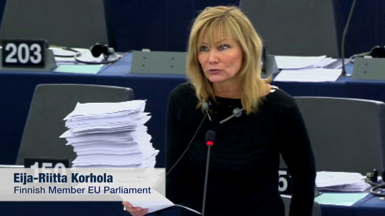 Eija Riitta Korhola - Members Of The EU Parliament Speak Out On Organ ...