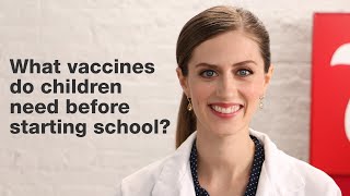 What vaccines do children need before starting school? | Ask a Pharmacist