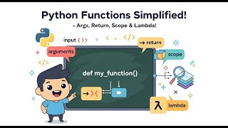Python Functions Explained | Arguments, Return, Scope & Lambda in One Video!