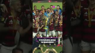 O FLAMENGO É CAMPEÃO DA SUPERCOPA! BRUNO HENRIQUE DECIDIU E A EQUIPE FEZ A FESTA! #shorts