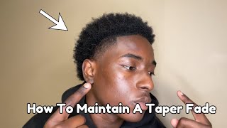 How To Maintain A Taper Fade Haircut