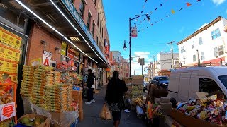 ⁴ᴷ⁶⁰ Walking Tour of Jersey City, NJ - Newark Avenue from Grove Street to Journal Square