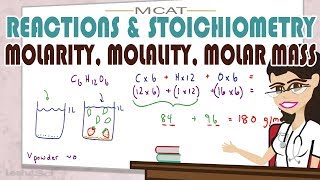 Molarity Molality and Molar Mass for MCAT General Chemistry