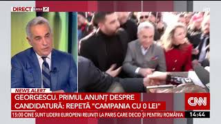 Georgescu, primul anunț despre candidatură: Repetă campania cu 0 lei!