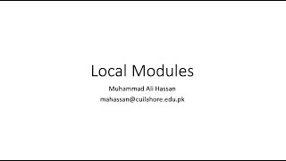 8. Local Modules | Node.js Tutorial for Beginners