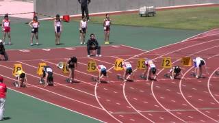 20160429群馬県高校総体中北毛地区オープン女子100m1組