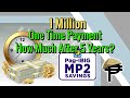 1 Million Pesos! One Time Pag-Ibig MP2 Savings, how much after 5 years?