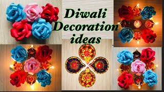 DIY Diwali Decoration ideas at home and office//Decorating the Diyas #The Art of Life -Jerry