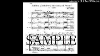 ベートーヴェン「トルコ行進曲」フルート四重奏版（編曲：中島雅彦）