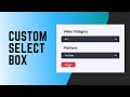 Making The Custom Select Box Work In An Actual Form