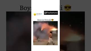 Boys on diwali vs girl on diwali 😱😱 🎇🪔#diwali #trending#shorts