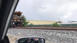 *MUST SEE* Rare UP Loram Rail Grinder idling at CP North Morgan Hill