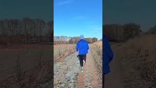 Crisp winter trail running #run #running #health #motivation #winter