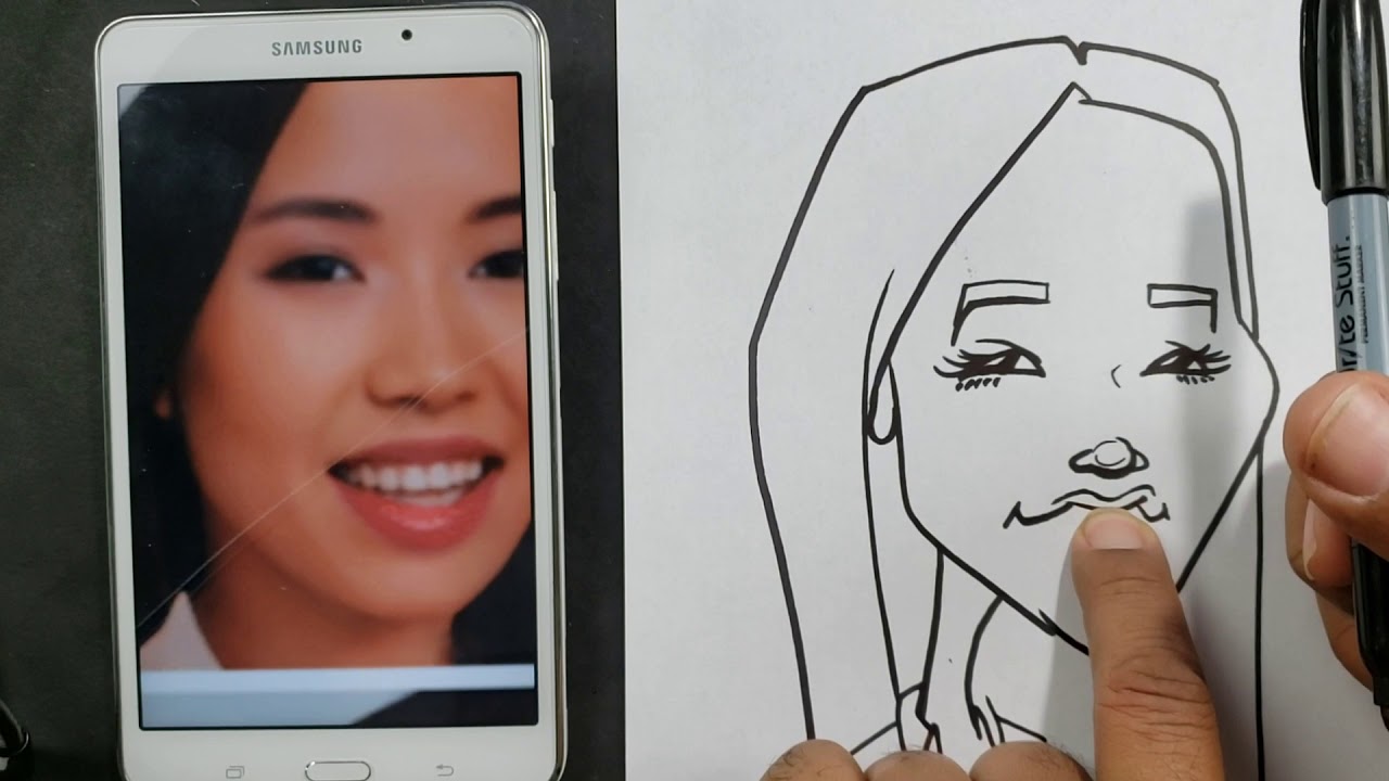 How To Draw A Basic Caricature For Beginners - YouTube