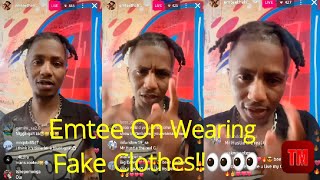 Emtee On Wearing Fake Clothes \u0026 Not Being A Celebrity!! 👀👀