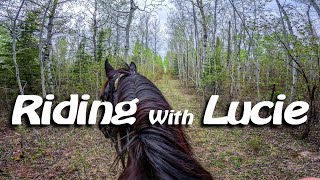 GoPro Hero 11 Virtual Horse Riding With Lucie - May Trails And Back To The Farm With Abby!