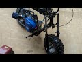 custom coleman ct100. diy fun. minibike ct100 tillotson212