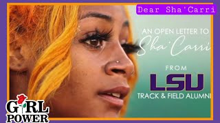 Message to Shacarri Richardson / Reaction/  Message From (LSU) Track and Field Alumni