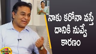 Minister KTR Funny Conversation With Anchor Suma About Corona | KTR Interview With Suma | Mango News