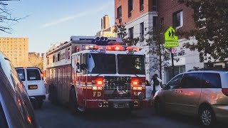 FDNY - Rescue 2 Responding Against Traffic into Building Fire in Williamsburg, Brooklyn