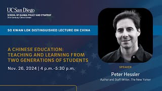 A Chinese Education: Teaching and Learning from Two Generations of Students