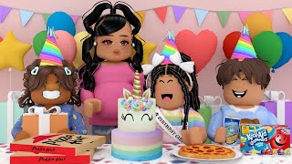 MY DAUGHTER'S 9TH BIRTHDAY PARTY!! *MY EX HUSBAND SHOWED UP!!* | Bloxburg Family Roleplay