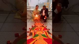 diwali celebration #short #viral @suresh_renuka beautiful diya short video