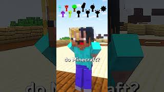 KNOXY SE TRANSFORMA EM UM SPRUNKI ALEATÓRIO TODA VEZ QUE DIZ SIM NO MINECRAFT ⛏ #shorts