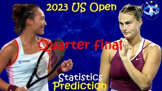 Qinwen Zheng vs Aryna Sabalenka - 2023 US Open Quarter-final Match Preview