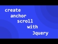 Create Anchor Smooth Scrolling With Jquery