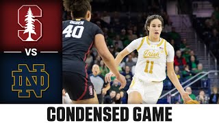 Stanford vs. Notre Dame Condensed Game | 2024-25 ACC Women's Basketball