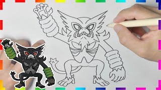 How to draw Pokemon | Zarude | easy drawing sword and shield