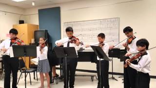 2016 Command Performance Recital CMEA central section.  Brayden Chang,  Amy Cheng,  Ian Kim, Rishi S