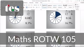 Maths ROTW 105 - Fractions Images