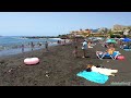 tenerife sur la arena a natural spectacle of black sand ☀️ 4k walk ● summer 2024