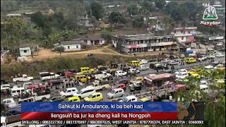 Sahkut ki Ambulance, ki ba beh kad liengsuiñ ba jur ka dheng kali ha Nongpoh