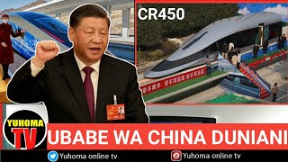 Kimenuka! China yaonesha Ubabe mwingine Duniani, Yazindua CR450, Treni ya Mwendo Kasi:KM 400 kwa Saa