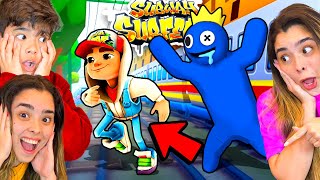 SUBWAY SURFERS COM O BLUE BABÃO DO RAINBOW FRIENDS ?! - (Jogos Estranhos dos Rainbow Friends)