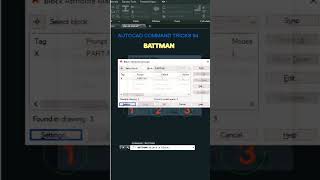 #autocadcommands #shortvideo #viral #shorts Battman, Attribute edit