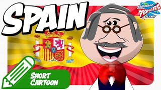 Spain for Kids - Facts and more about Spain from Professor Propeller (animated)