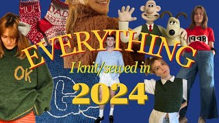 EVERYTHING I made in 2024 | Sewing and Knitting